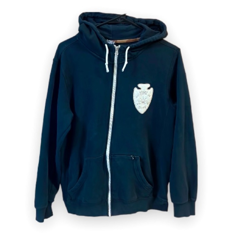 Nike x Poler Outdoor Company Hoodie blue w/ logo patch 2013 skateboard Rare Sm